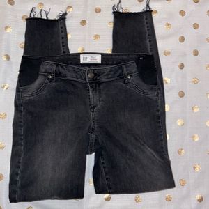 Gap True Skinny Maternity Black Stretch Denim Pants Size 8L